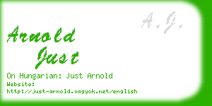 arnold just business card